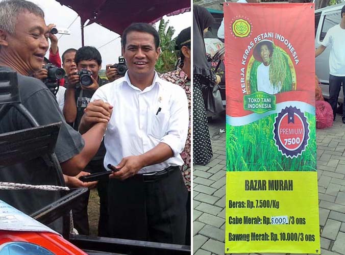 Mentan Targetkan Pendirian 1.000 Toko Tani di 2016, Pangkas Rantai Pasok